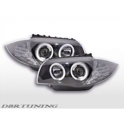 Fari SONAR Angel Led Bmw E81 E82 E87 E88 04-11 neri