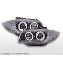 Fari SONAR Angel Led Bmw E81 E82 E87 E88 04-11 neri
