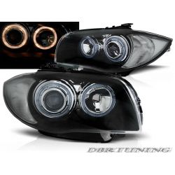 Faros DEPO Angel Bmw E81 E82 E87 E88 04-11 negros