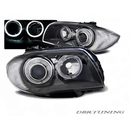 Fari DEPO Angel Led Bmw E81 E82 E87 E88 04-11 grigi