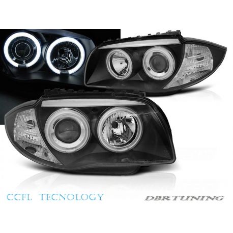 Fari SONAR Angel CCFL Bmw E81 E82 E87 E88 04-11 neri