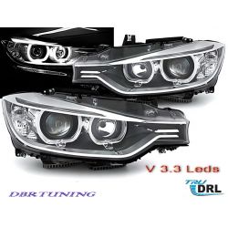 DEPO Angel Eyes LED Headlights BMW F30 F31 11-15