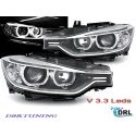 DEPO Angel Eyes LED Headlights BMW F30 F31 11-15