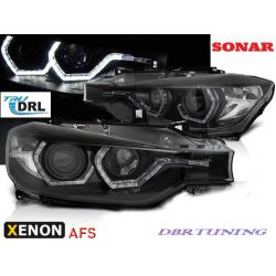 Faros SONAR 3D LED XENON AFS Bmw F30 F31 11-15 negros