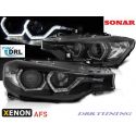 Fari SONAR 3D LED XENON AFS Bmw F30 F31 11-15 neri