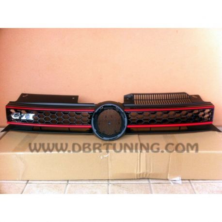 Sport grill VW GOLF 6  look GTI black red