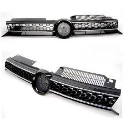 Parrilla VW GOLF 6  look GTD negro-cromado