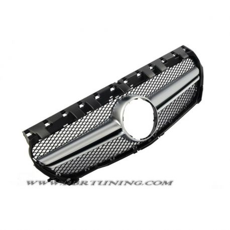 Calandra Mercedes look AMG CLA C117 silver