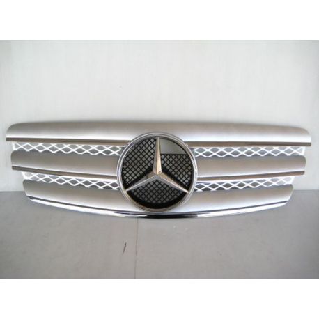 Calandra Mercedes W211 02-06 look CL silver-cromo