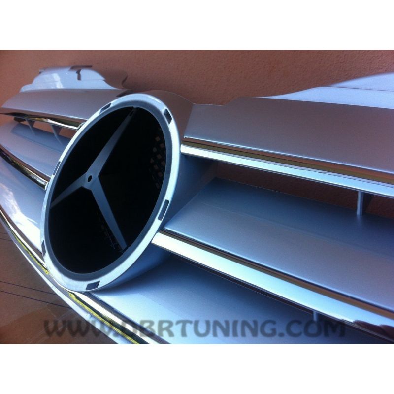 BuyAParts Silver Chrome ABS Front Grille For Mercedes-Benz SLK Class W170 R170 (1998-2004)