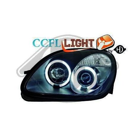 Fari Angel Eyes CCFL MERCEDES SLK 170 96-04 neri