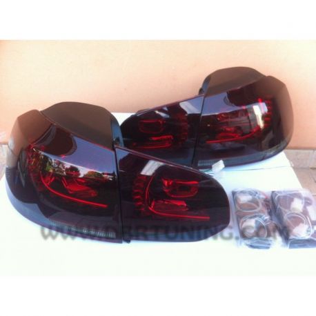 Pilotos LED GOLF 6 R Look 08-12 rojo humo