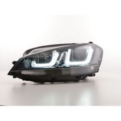 Fari U-Led 3D VW GOLF 7 12-17 neri