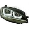 Headlights U-Led 3D VW GOLF 7 12-17 black chrome