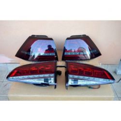 Tailligts LED GOLF 7 look GTI, GTD 12-17 red smoke