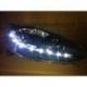 Coppia fari Daylight LED Fiat G.PUNTO 05-08 neri