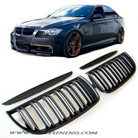 Calandra BMW E90 E91 look M3 05-08 nera opaca