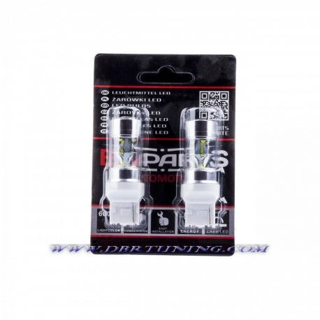 COPPIA LAMPADE T20 LED POSIZIONE DIURNA 6000K 45W