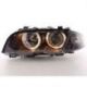 Coppia fari Angel Eyes BMW 3 4porte E46 98-01 nero