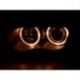 Coppia fari Angel Eyes BMW 3 4porte E46 98-01 nero