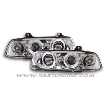 Coppia fari Led Angel Eyes BMW 3 E36 coupè 92-99