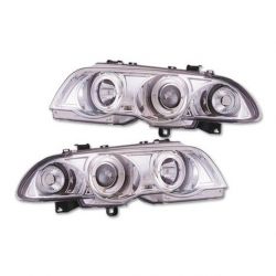Coppia fari Angel Eyes Led BMW 3 E46 4porte 98-01