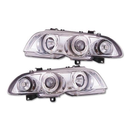 Coppia fari Angel Eyes BMW 3 4porte E46 98-01