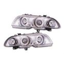 Coppia fari Angel Eyes BMW 3 4porte E46 98-01
