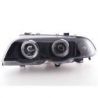 Coppia fari Angel Eyes BMW 3 4porte E46 98-01 neri