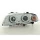 Coppia fari Angel Eyes BMW 3 4porte E46 98-01