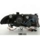 Coppia fari Angel Eyes Led BMW 3 E46 4porte 98-01 neri