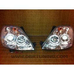 Angel Eyes headlights Led Ford Fiesta MK6 02-08 