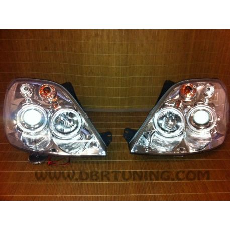 Headlights Led Angel Eyes Ford Fiesta (MK6) 02-08