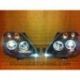 Headlights Led Angel Eyes Ford Fiesta MK6 02-08 Black