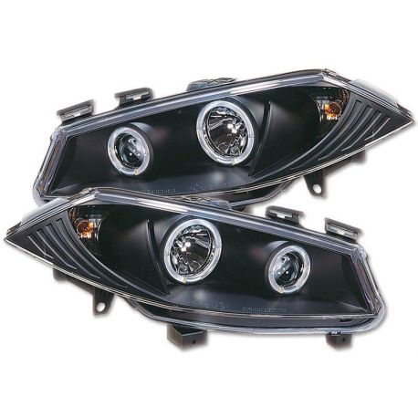 Headlight Angel Eyes Renault Megane2  02-06 black