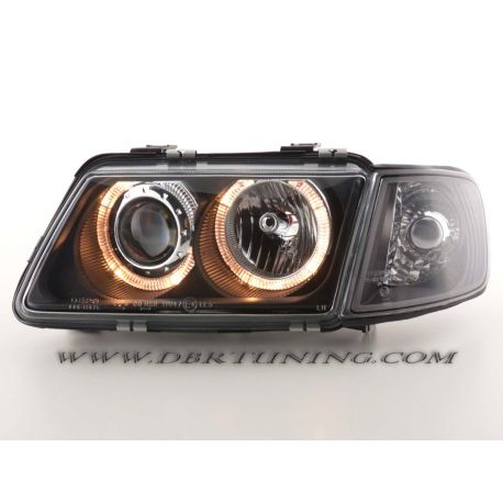 Gruppi ottici Angel Eyes Audi A3 (8L) 96-00 neri