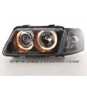 Gruppi ottici Angel Eyes Audi A3 (8L) 96-00 neri