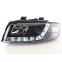 Coppia fari Daylight Audi A4 (8E-B6) 01-04 neri