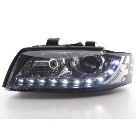 Coppia fari Daylight Led Audi A4 (8E-B6) 01-04 neri