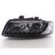 Coppia fari Daylight Led Audi A4 (8E-B6) 01-04 neri