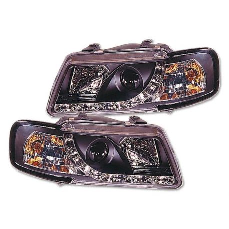 Gruppi ottici Daylight Led Audi A3 (8L) 96-00 neri