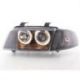 Coppia fari Angel Eyes Audi A4 B5 95-99 neri
