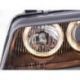Coppia fari Angel Eyes Audi A4 B5 95-99 neri