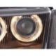 Coppia fari Angel Eyes Audi A4 B5 95-99 neri