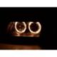 Coppia fari Angel Eyes Audi A4 B5 95-99 neri
