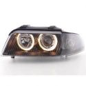 Headlight Angel Eyes Audi A4 B5 99-01 neri