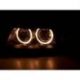 Headlights Angel Eyes Audi A4 B5 99-01 neri