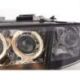 Coppia fari Angel Eyes Audi A6 (4B) 01-04 neri