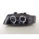Coppia fari Led Angel Eyes Audi A4 8E 01-04 neri