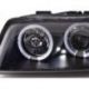 Coppia fari Led Angel Eyes Audi A4 8E 01-04 neri
